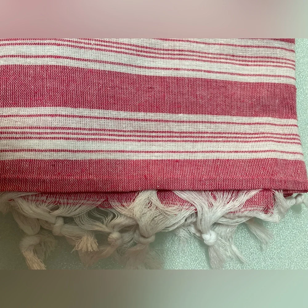 100% Cotton Turkish Peshtemal Towel, Beach Towel, Reversible Spa Towel